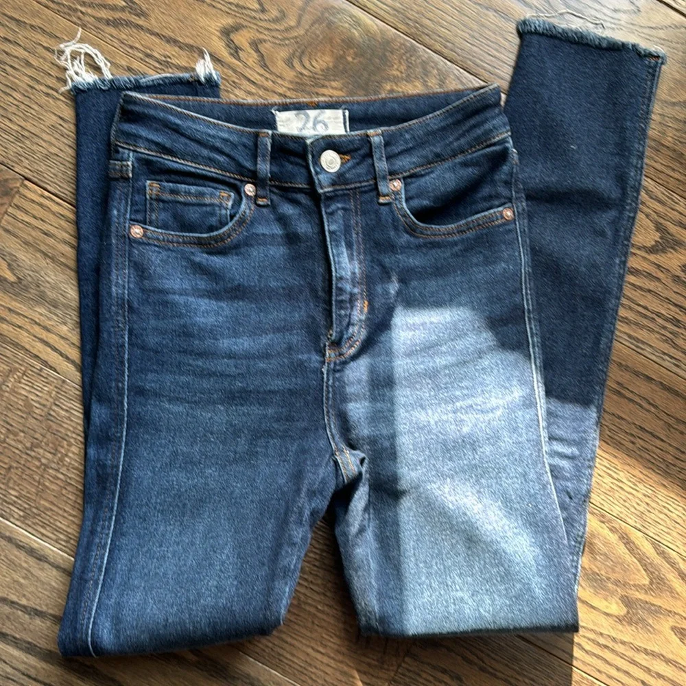 FREE PEOPLE 🌸 high waisted skinny jeans - Picture 2 of 5